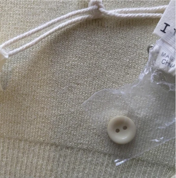 Boho Butter Yellow Ribbed Knit Cropped Tank Top Size S - Picture 6 of 8